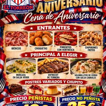 Cena 5º Aniversario Peña El Torreón de Arroyomolinos